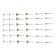 A set of metal brushes for a tundra engraver, a shank 3 mm, 36 pcs.