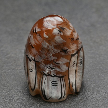 Souvenir "Owl", Selenite, 3.5x3x8 cm-3