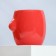 Ceramic "chest" red, 250 ml, red color