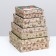 A set of boxes 4 in 1 "all blessings", 20 x 20 x 8 cm- 14 x 14 x 5 cm