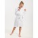 Waffle children's robe "kimono", size 38, white color