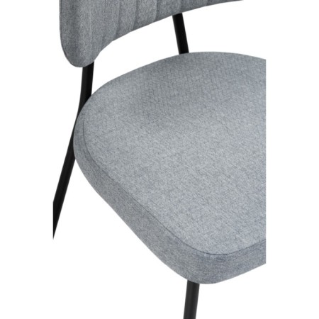 Stol on the metal frame VAKAO Metal/fabric, black/gray 46x50x83 cm-5