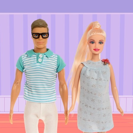 Set of dolls "Friendly Family" with accessories, mix-1