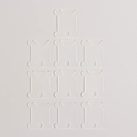 Cross -embroidery set: canvas without a pattern 30 × 20 cm, threads 10 pcs, hoop d = 18 cm, needles 6 pcs, bobbins 10 pcs, color mix-6