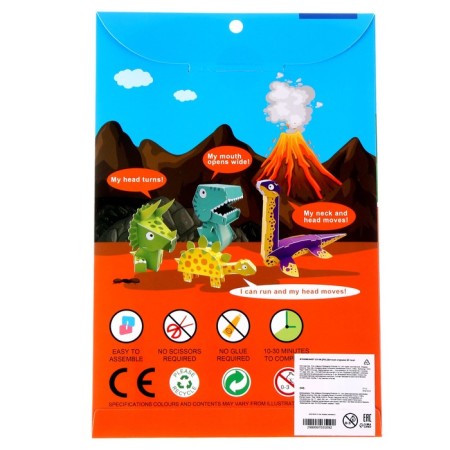 Set for creativity Sector 3d figures "Triceratops"-4
