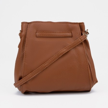 Bag's bag with a zipper, baby bag on a button, wallet, business card holder, brown color-5