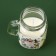 New Year's candle in a jar with a handle "time of magic", the aroma of cherry