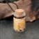 Souvenir-butter with natural stones "Yellow Jade", 3 x 2 cm