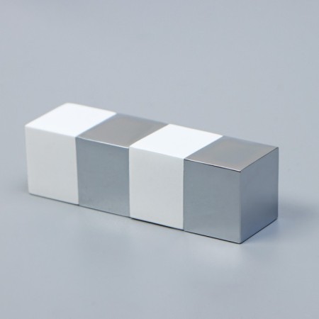 Tip on the cornice d = 19 mm "Magnum", the color is white/chrome-1