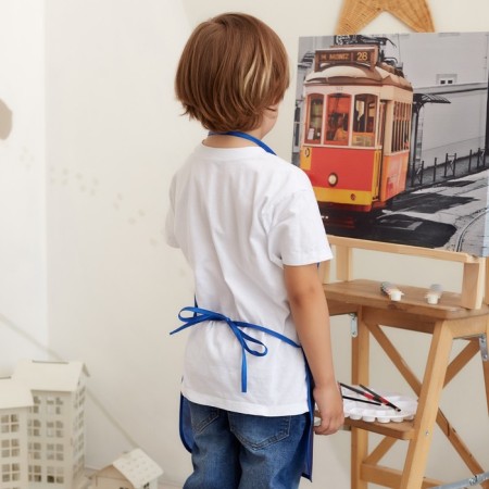 Apron Children's Ethel "Blue Militari", 49 x 39 cm-7