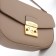Women's bag on the valve, Textura, small size, beige color