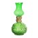 Kerosene lamp decorative green 8.5x8.5x19 cm