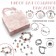 Set for creating bracelets "Gift for Girls", tenderness, 63 subjects, pink