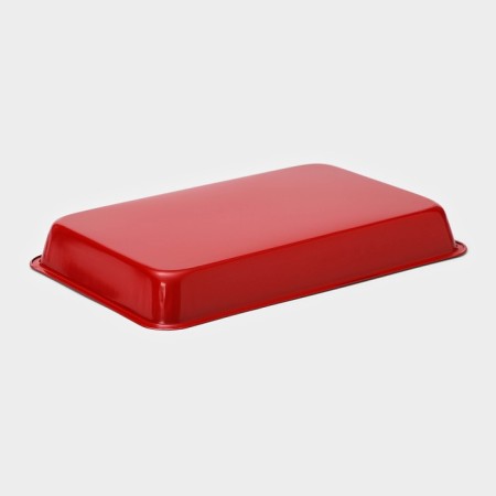 The baking sheet of the Dolyan “Renard. Rectangle ", 28 × 18.5 × 3.5 cm, anti -stick coating, red color-3