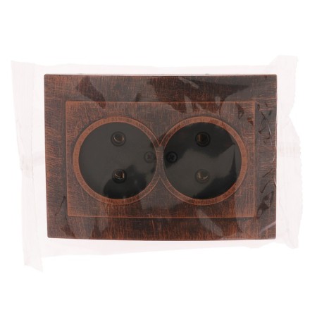 Rosette "Elect" RS 16-237-Hm, 16 A, 250 V, double, hidden, without salary, black for copper-2