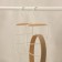 Monnector Organizer for belts and scarves multi -level Ladoom Laconique, 11.5 × 23 × 1.1 cm, white color