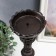 Cast iron candle for 1 candle "Boyarsky" black 37x16x16 cm