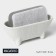 Magistro Crotone sponge stand, white color