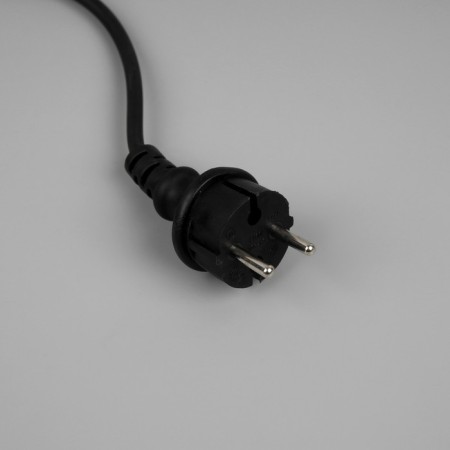Garland “thread” 10 m, IP65, UMS, dark rubber thread, 100 LED, warm white glow, flicker, 220 V-4