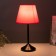 Eleanor desktop lamp 1x15W E27 Black/Red 22x22x42cm Risalux