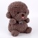 Soft toy "Dog", 25 cm, gray color