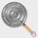 Retro fire cutter, d = 21 cm, 32 × 21 × 2 cm, color gray color