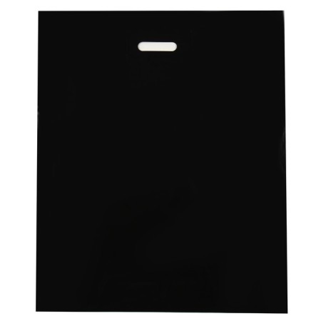 Polyethylene package with a cut pen, black, 50 x 60 cm, 70 μm