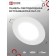 LED panel In Home RLP-VC, 6 W, 230 V, 4000 K, 420 lm, 95x30 mm, round, white