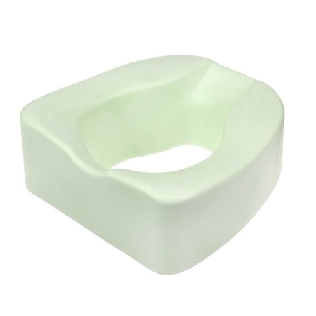 Silent toilet seat, for elderly and low -mobility, 42 × 38 cm, polyurethane foam, green-6