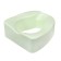 Silent toilet seat, for elderly and low -mobility, 42 × 38 cm, polyurethane foam, green