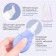 Children's nasal aspirator, with a cap, purple color