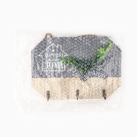 Wall -bearing "is good to be at home", the color is gray, 20 x 14 cm-4