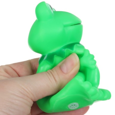 Rubber toy for the bath "Frog", 9 cm, with a squeak, crumb me-10