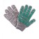 Garden gloves, x/b, knitting grade 10, 6 threads, size 9, with PVC dots, gray, Greengo