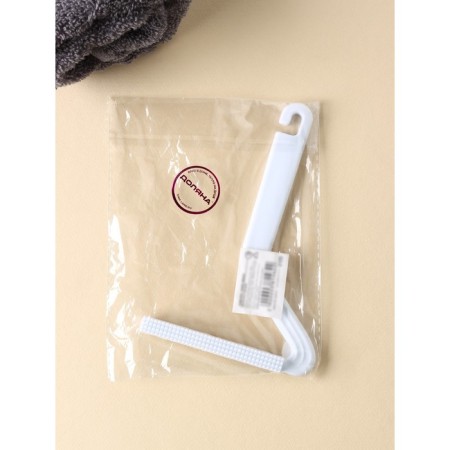Scraper for cleaning clothes, carpets, furniture, bilateral shade, metal+plastic, 10.8 × 16.5 cm-6