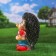 Garden figure "Hedgehog Big with a mushroom" 32cm