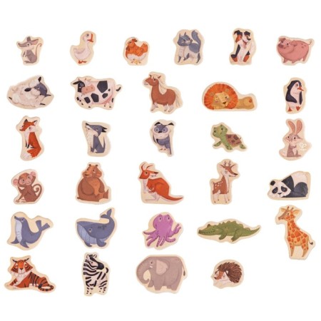 Game set Hape "Beasts", "Magnetic Animals", 30 elements-1