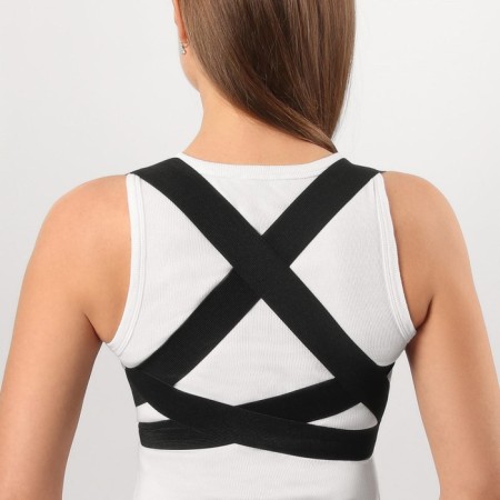 Massner-fixer for posture, Velcro, size M, Black color-5