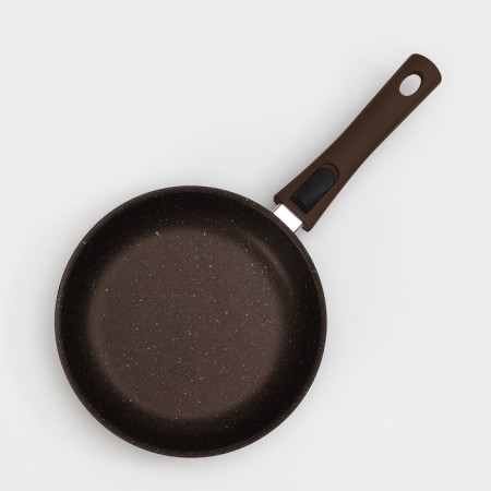 Pan, d = 22 cm, removable handle, anti -stick coating, color coffee marble-1
