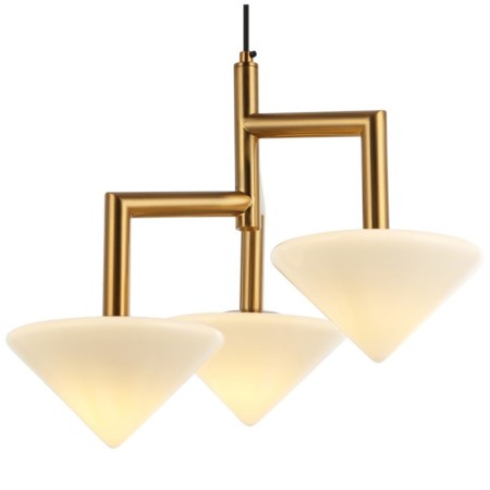 Suspended Pilze 3xg9 LED 5W, size 47.5x47.5x42.5-150 cm, bronze color-1