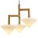 Suspended Pilze 3xg9 LED 5W, size 47.5x47.5x42.5-150 cm, bronze color