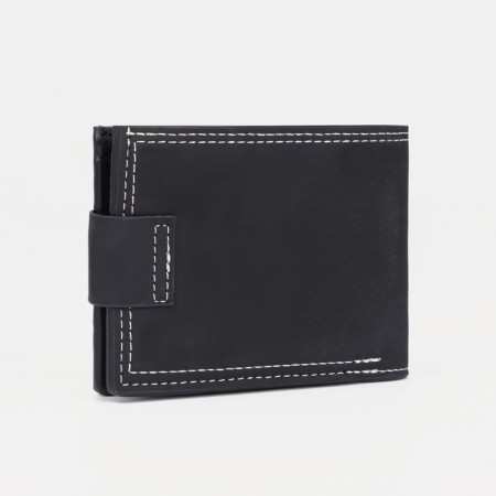 Male purse on a valve, black color-1