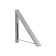 Compact shoulder bar, folding, wall hanger, silver