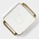 Ceramic dish for feed, 18.8 × 23 × 4.6 cm
