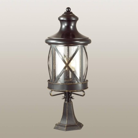 Street lamp for a column Sation, 3x60W, E14, IP44, black color-1