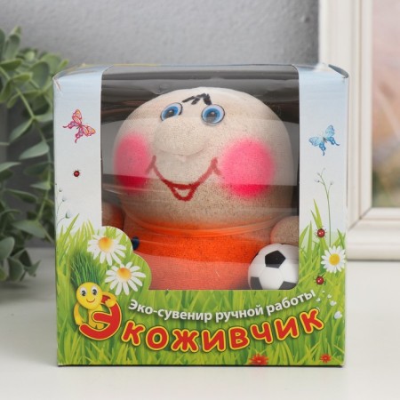 Growing gift Eco -Zhizhivchik "Football" Gift packaging-4