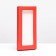 Gift box for chocolate tiles, with a window, red, 17 x 8 x 1.4 cm