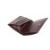 Wallet, button, 6 pockets, 1 section for trifles, n/k borderly fleet/Bordeaux crocodile