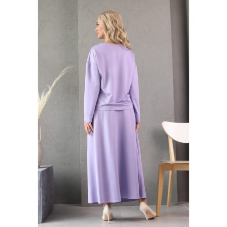 Female suit, size 54, lilac color-14