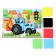 Set for children's creativity "Blue Tractor" Application, soft mosaic, 17 × 23 cm